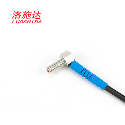 90 องศา Bend Elbow Ultra Mini M6 Proximity Sensor Switch สำหรับเครื่องตรวจจับตำแหน่ง