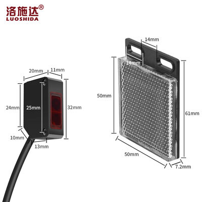100% new factory price NPN PNP 300mm diffuse square pnp no 10-30vdc photoelectric proximity sensor