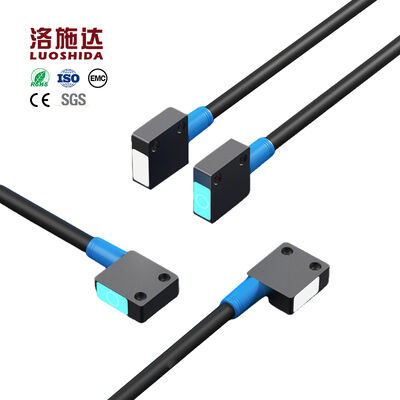 Q14 เซนเซอร์เลเซอร์โฟโตอิเล็กทริกแบบกระจาย NPN/PNP/NO/NC ระยะตรวจจับ 100 มม./300 มม. IP65 แบบไม่ฝัง