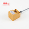 Q40 Plastic DC 3 Wire Yellow Housing Square Sensor Inductive Proximity สำหรับการตรวจจับโลหะ